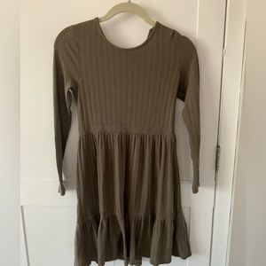 Adorable army green dress!